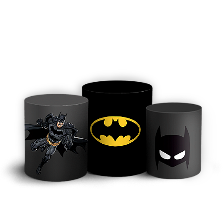 Capas Trio Cilindro Sublimado Vest Facil - Batman