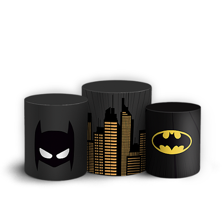 Capas Trio Cilindro Sublimado Vest Facil - Batman