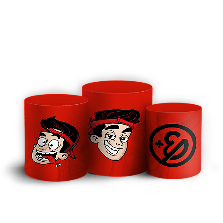 Capas Trio Cilindro Sublimado Vest Facil - Enaldinho