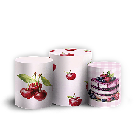 Capas Trio Cilindro Sublimado Vest Facil - Cerejinha