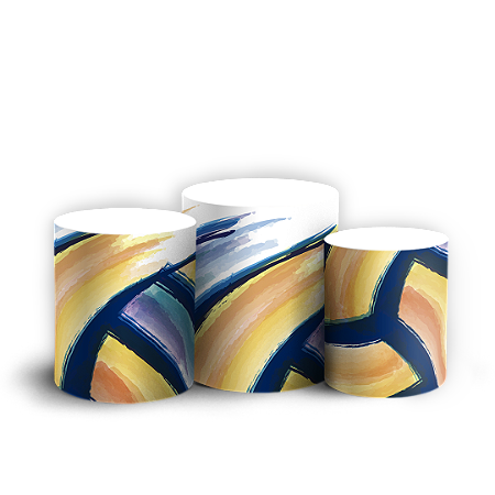 Capas Trio Cilindro Sublimado Vest Facil - Volei