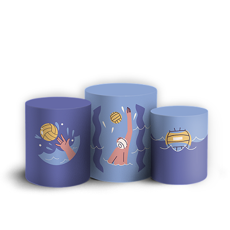 Capas Trio Cilindro Sublimado Vest Facil - Volei