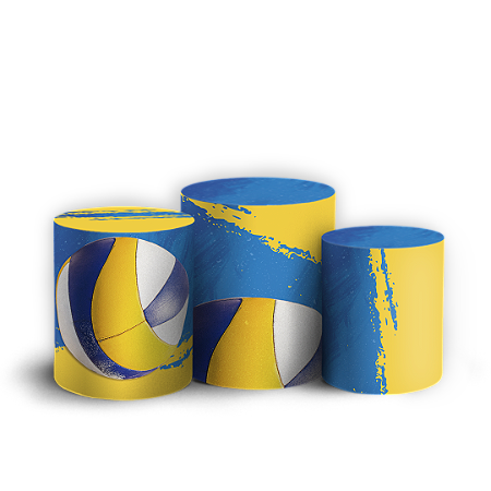 Capas Trio Cilindro Sublimado Vest Facil - Volei