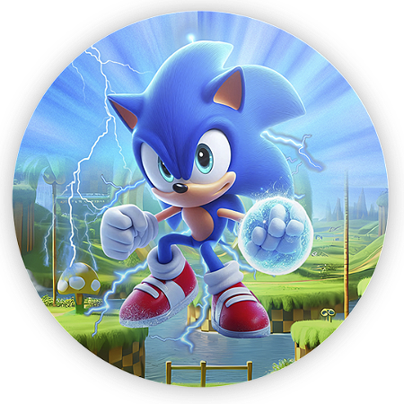 Capa Mini Painel Sublimado - Sonic