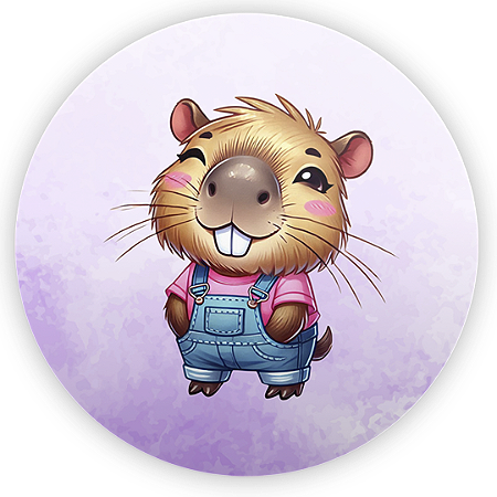 Capa Mini Painel Sublimado - Capivara