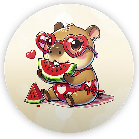 Capa Mini Painel Sublimado - Capivara