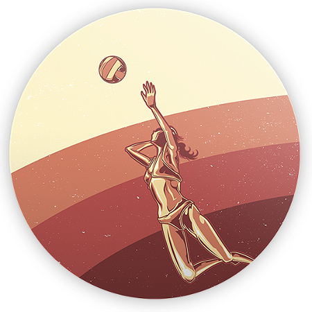 Capa Mini Painel Sublimado - Volei