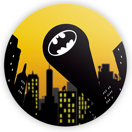 Capa Painel Redondo Sublimado - Batman