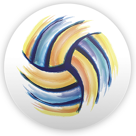 Capa Painel Redondo Sublimado - Volei