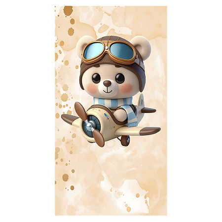 Capa Faixa Lateral Sublimado - Ursinho Baloeiro