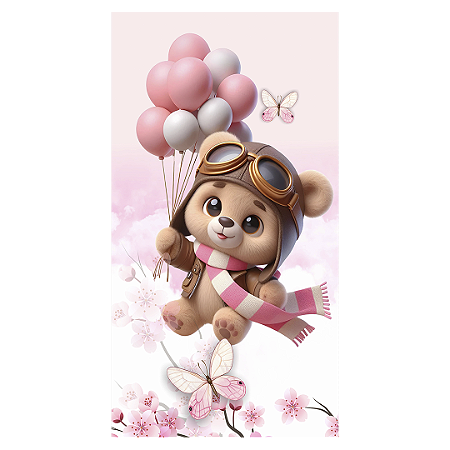 Faixa Lateral - Ursinho Baloeiro - Sublimado 3D