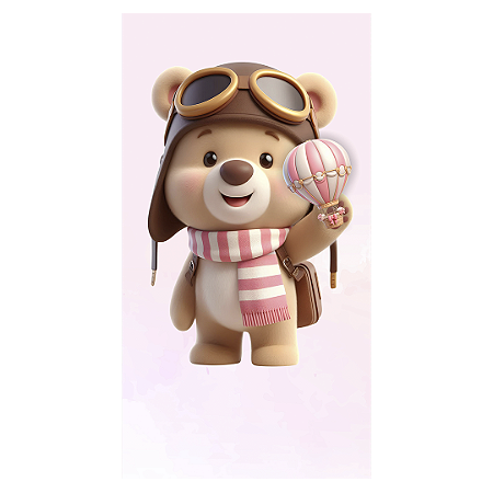 Faixa Lateral - Ursinho Baloeiro - Sublimado 3D