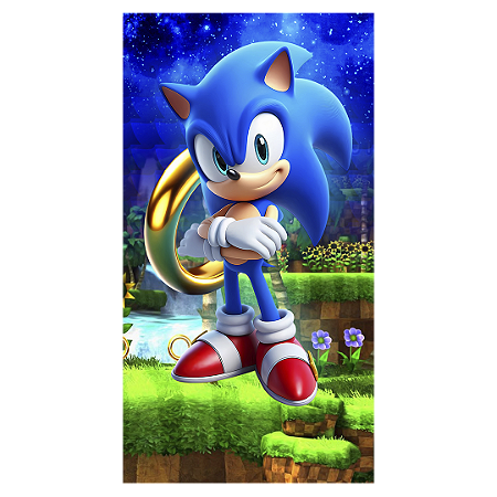 Capa Faixa Lateral Sublimado - Sonic