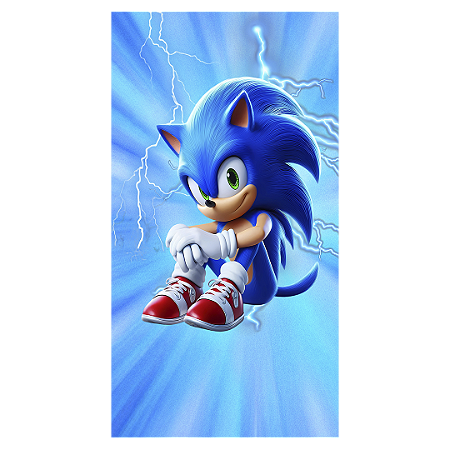 Capa Faixa Lateral Sublimado - Sonic