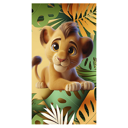 Capa Faixa Lateral Sublimado - Rei Leão