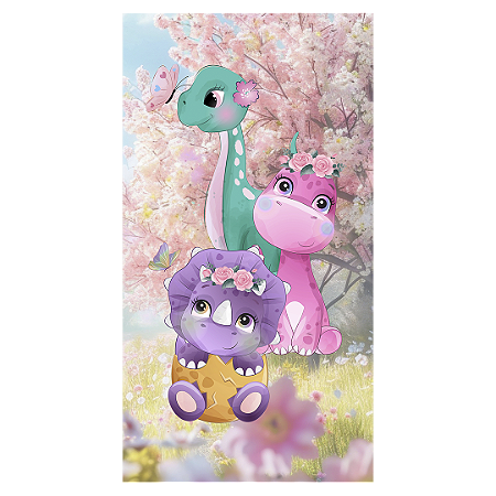 Capa Faixa Lateral Sublimado - Dinossauro