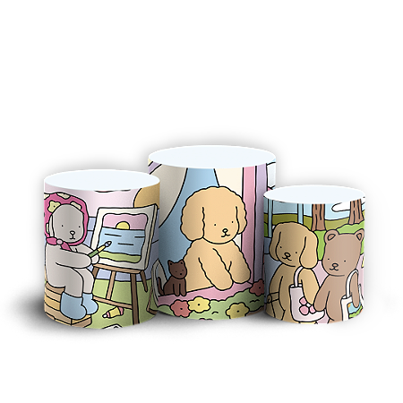 Capas Trio Cilindro Sublimado Vest Facil - Bobbie Goods