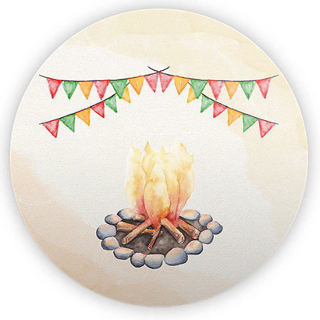 Capa Mini Painel Sublimado - Festa Junina