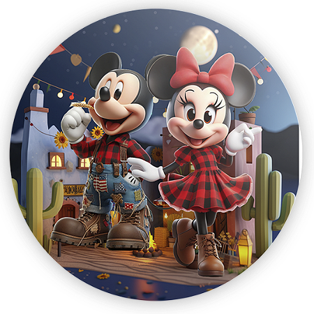 Capa Mini Painel Sublimado - Minnie Fazendinha