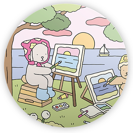 Capa Painel Redondo Sublimado - Bobbie Goods