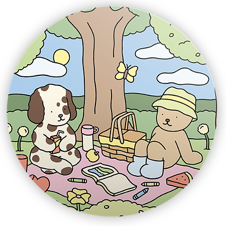 Capa Painel Redondo Sublimado - Bobbie Goods