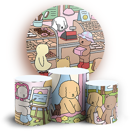 Capas Painel Redondo e Trio Cilindro Sublimado - Bobbie Goods