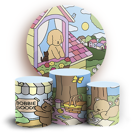 Capas Painel Redondo e Trio Cilindro Sublimado - Bobbie Goods