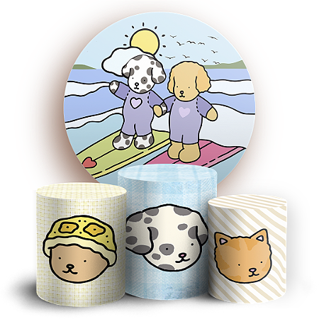 Capas Painel Redondo e Trio Cilindro Sublimado - Bobbie Goods