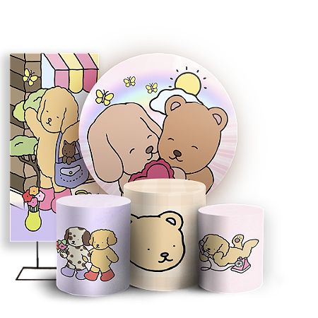 Capas Painel Redondo Trio Cilindro e Faixa Lateral Sublimado - Bobbie Goods