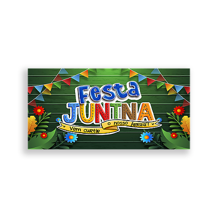 Capa Painel Retangular Sublimado - Festa Junina
