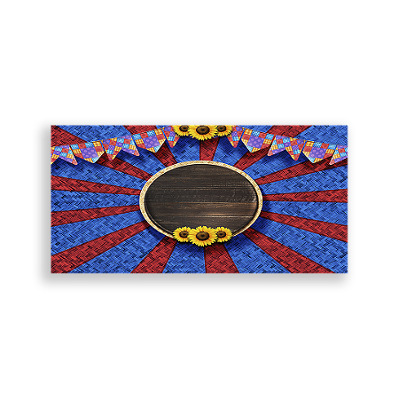 Capa Painel Retangular Sublimado - Festa Junina