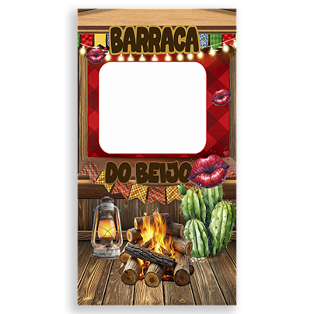 Painel Interativo Vazado - Festa Junina