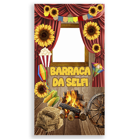 Painel Interativo Vazado - Festa Junina