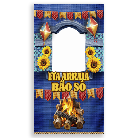 Painel Interativo Vazado - Festa Junina