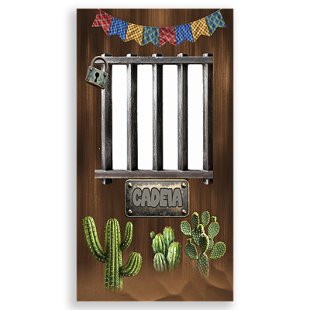 Painel Interativo Vazado - Festa Junina