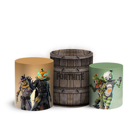 Trio Cilindro - Fortnite - Sublimado 3D