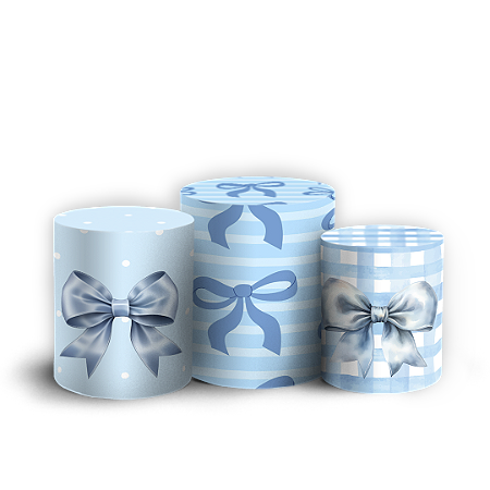 Capas Trio Cilindro Sublimado Vest Facil - Laços