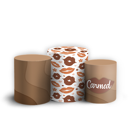 Capas Trio Cilindro Sublimado Vest Facil - Carmed