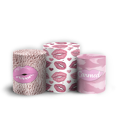 Capas Trio Cilindro Sublimado Vest Facil - Carmed