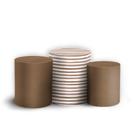 Capas Trio Cilindro Sublimado Vest Facil - Ursinho Aviador