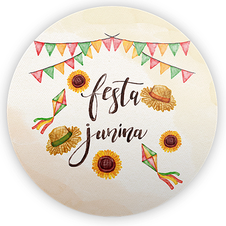 Capa Mini Painel Sublimado - Festa Junina