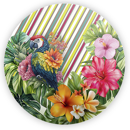 Capa Mini Painel Sublimado - Tropical Floral