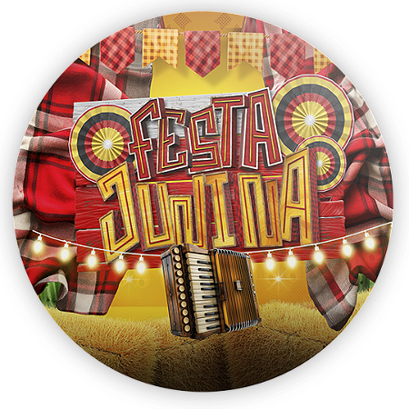 Capa Mini Painel Sublimado - Festa Junina