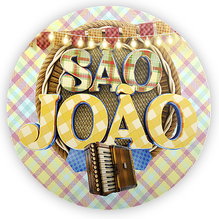 Capa Mini Painel Sublimado - Festa Junina