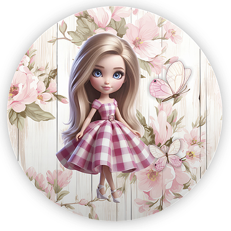 Capa Mini Painel Sublimado - Barbie