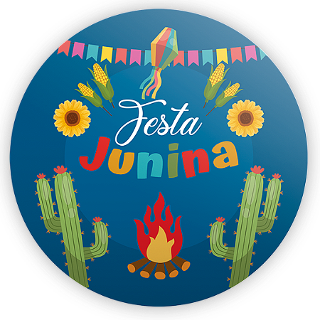 Capa Mini Painel Sublimado - Festa Junina