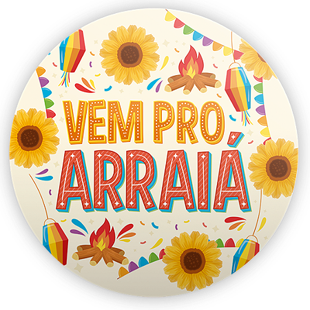 Capa Mini Painel Sublimado - Festa Junina