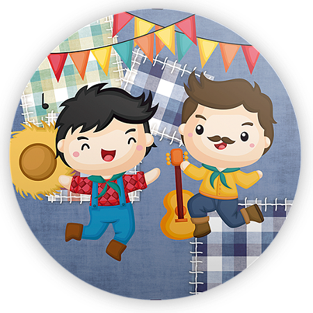 Capa Mini Painel Sublimado - Festa Junina