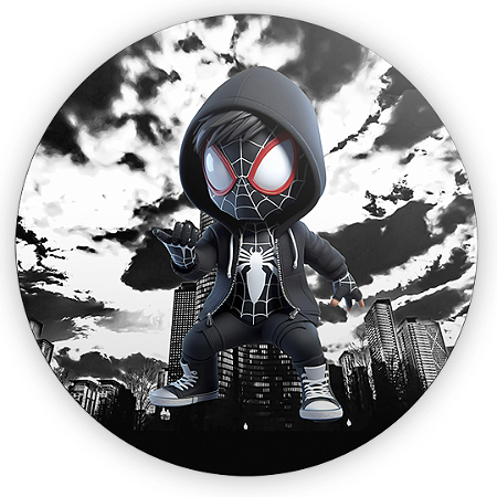 Capa Painel Redondo Sublimado - Homem Aranha