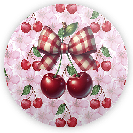Capa Painel Redondo Sublimado - Cerejinha